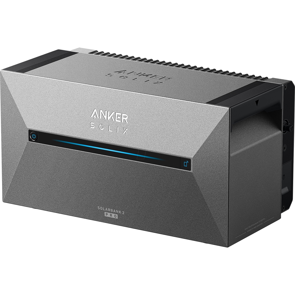 Centrala fotovoltaica ANKER Solix Solarbank 2 E1600 Pro, 1600Wh, 2400W, Plug&Play, management inteligent al energiei, IP67, negru
