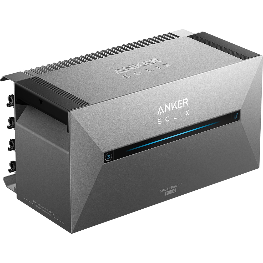 Centrala fotovoltaica ANKER Solix Solarbank 2 E1600 Pro, 1600Wh, 2400W, Plug&Play, management inteligent al energiei, IP67, negru