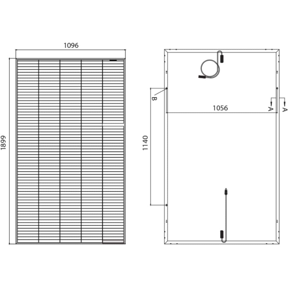 Panou solar fotovoltaic TONGWEI SOLAR, monocristalin, 440 W, IP68, uz rezidential