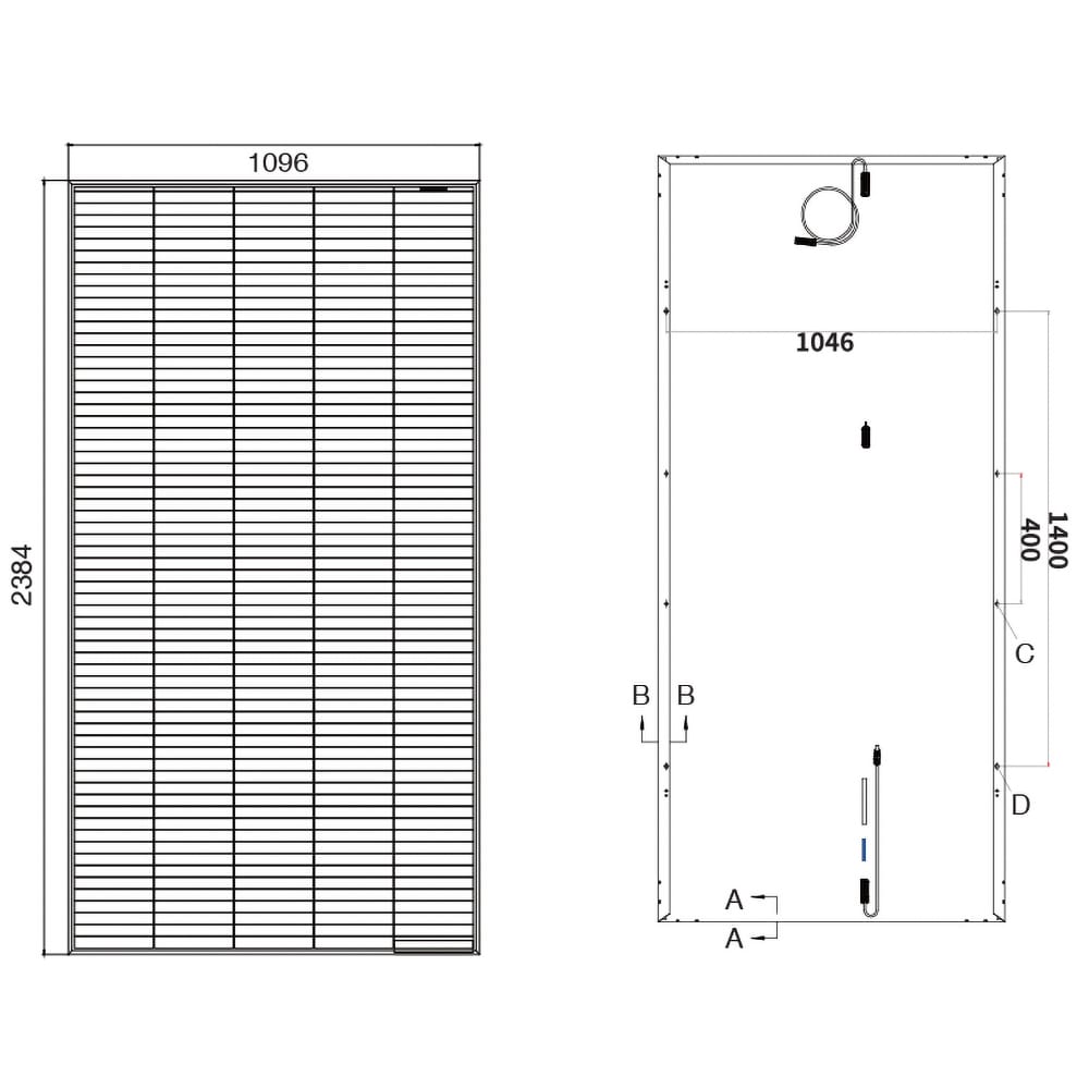 Panou solar fotovoltaic TONGWEI SOLAR, monocristalin, 550 W, IP68, uz rezidential, TVA 9%
