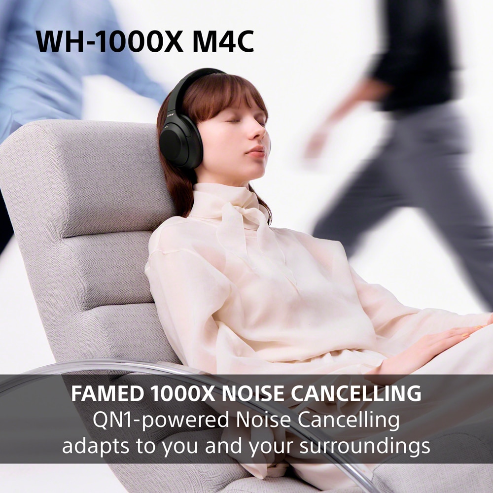 Casti SONY WH-1000XM4CS, Bluetooth, Over-ear, Microfon, Noise Cancelling, argintiu