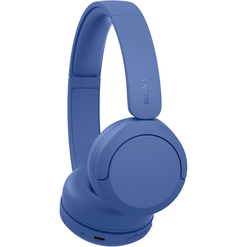 Casti SONY WH-CH530L, Bluetooth, On-Ear, Microfon, albastru