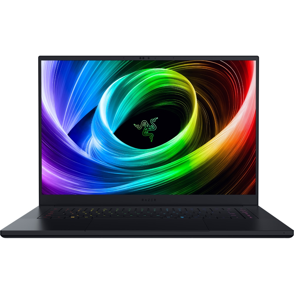 Laptop gaming RAZER Blade 16, AMD Ryzen AI 9 365 pana la 5GHz, 16" QHD+, 32GB, SSD 1TB, NVIDIA GeForce RTX 5070 8GB, Windows 11 Home, negru