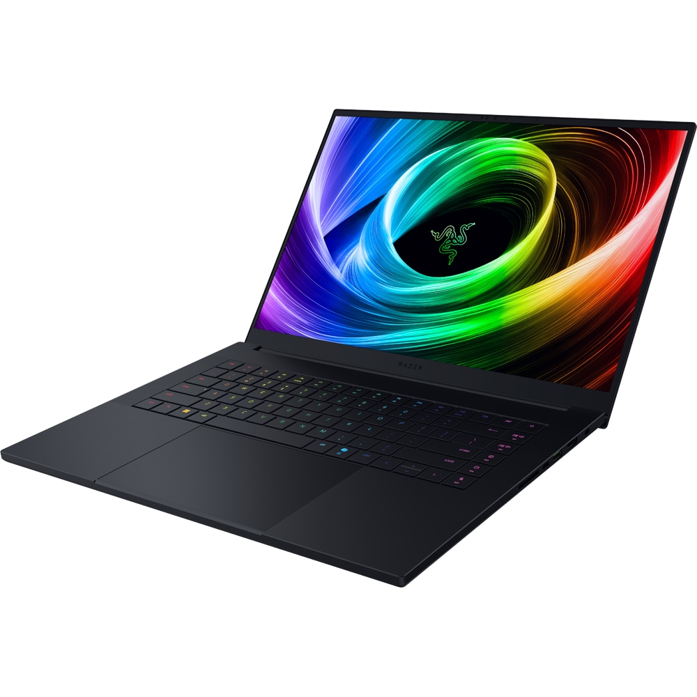 Laptop gaming RAZER Blade 16, AMD Ryzen AI 9 365 pana la 5GHz, 16" QHD+, 32GB, SSD 1TB, NVIDIA GeForce RTX 5070 8GB, Windows 11 Home, negru