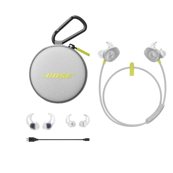 Casti BOSE SoundSport Wireless 761529-0030, Bluetooth NFC, In-Ear, Microfon, verde