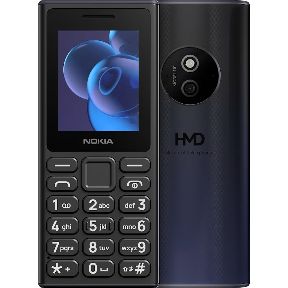 Telefon NOKIA 110 (2024), 4MB RAM, 2G, Dual SIM, negru