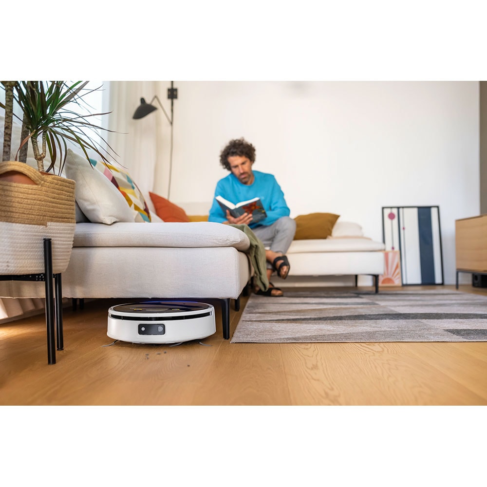 Aspirator robot KARCHER RVF 7 1.269-680.0, 0.25l, 14.4V, autonomie max 150 min, Wi-Fi, Navigare Lidar, negru-alb