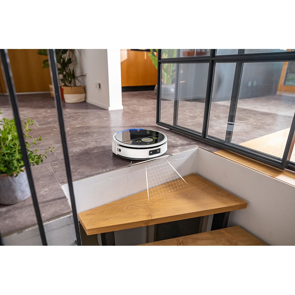 Aspirator robot KARCHER RVF 7 Comfort 1.269-690.0, 0.25l, 14.4V, autonomie max 150 min, Wi-Fi, Navigare Lidar, negru-alb