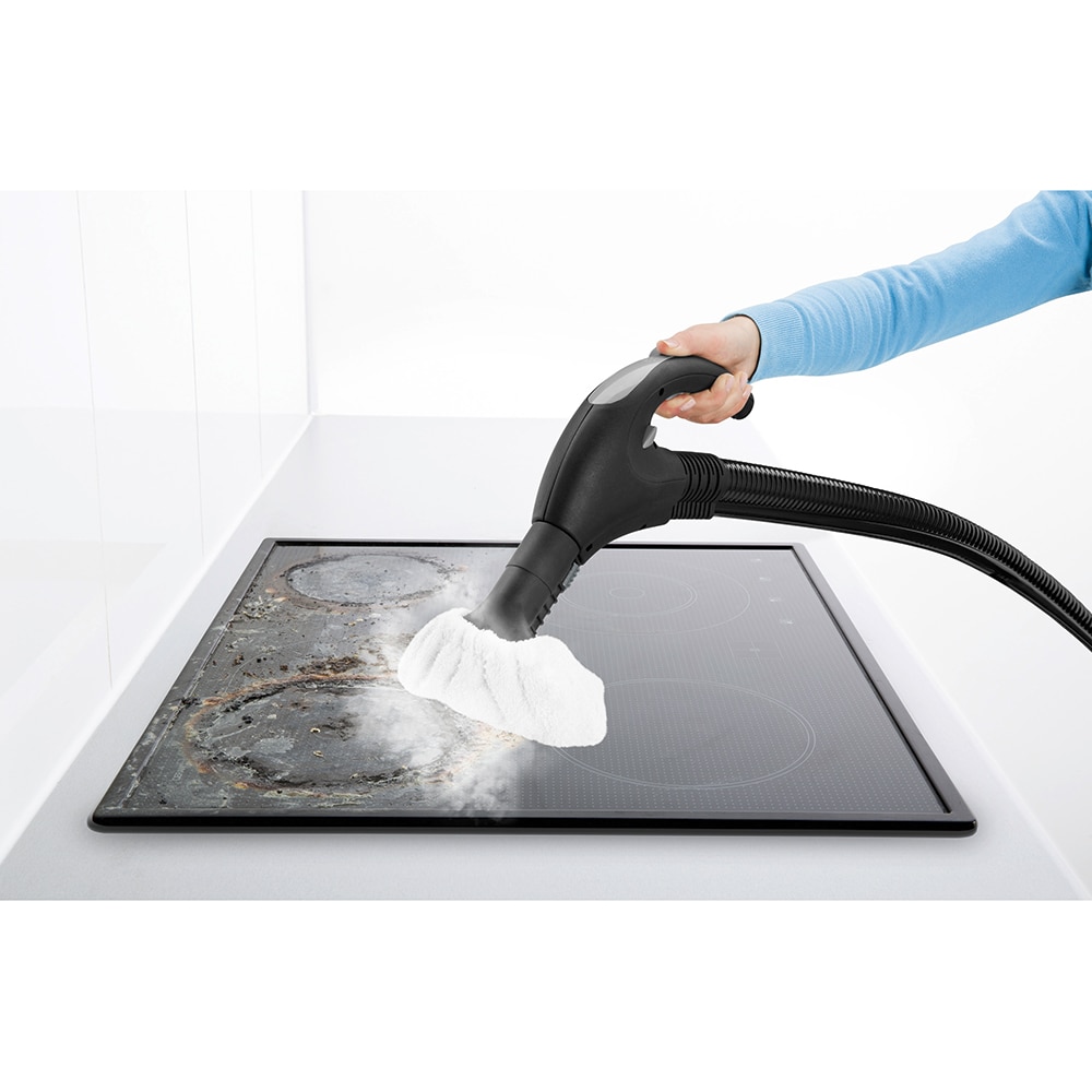 Aparat de curatat cu abur KARCHER SV 7 14394900, 1.2l, 2200W, alb-negru