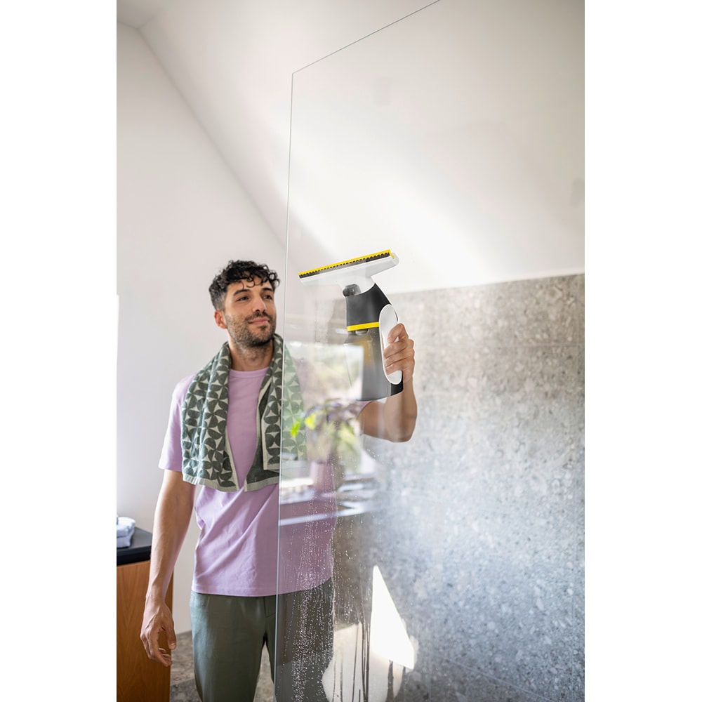 Aspirator geamuri KARCHER Comfort Precision WV 3 1.633-691.0, 0.2l, autonomie max 35 min, alb-negru
