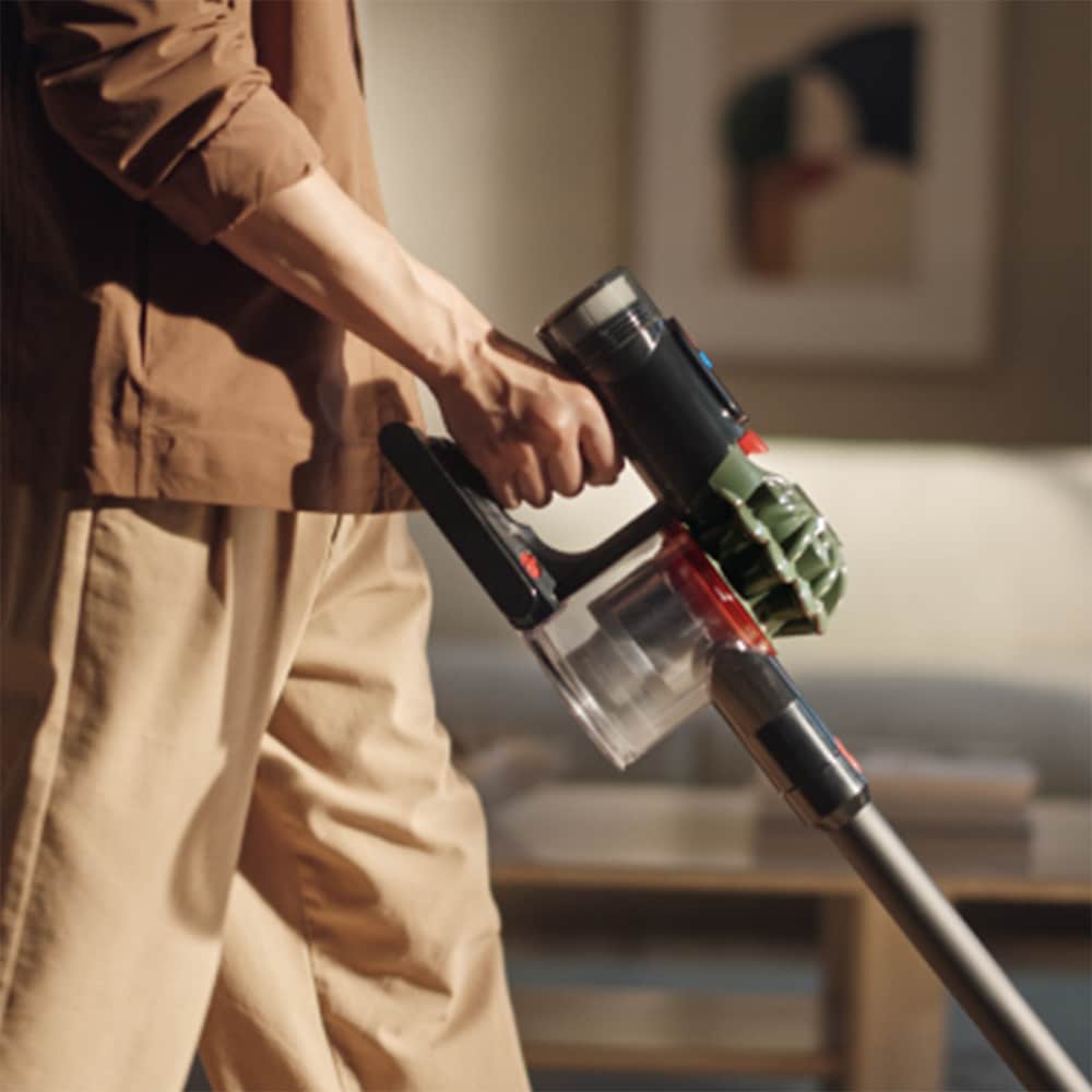 Aspirator vertical DYSON V8 Cyclone 22658701, 0.54l, 25.2V, autonomie max 60 min, Cyclone Radial, kaki-negru