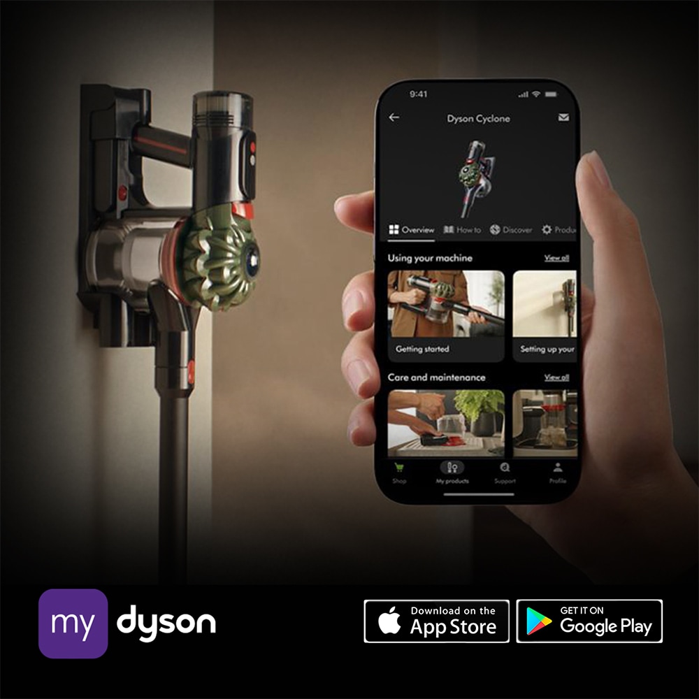 Aspirator vertical DYSON V8 Cyclone 22658701, 0.54l, 25.2V, autonomie max 60 min, Cyclone Radial, kaki-negru