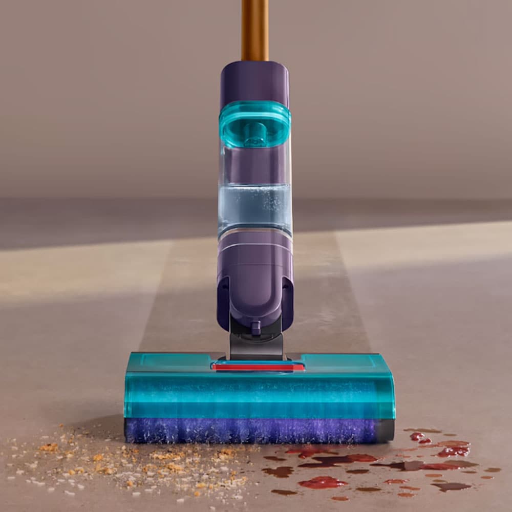 Mop electric DYSON Clean Wash Hygiene 43203001, 0.52l, 14.6V, autonomie max 48min, galben-mov