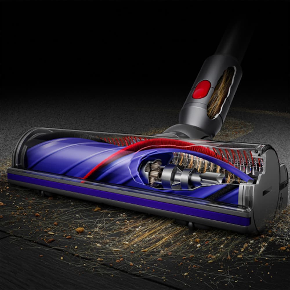 Aspirator vertical DYSON V12s Detect Slim Submarine 48535001, 0.35l, 25.2V, autonomie max 60 min, Point&Shoot, galben-argintiu