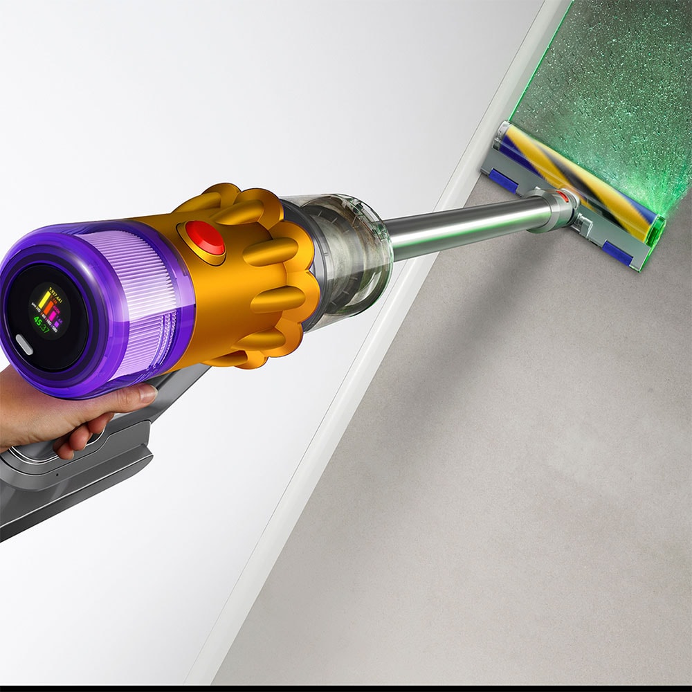 Aspirator vertical DYSON V12 Slim Detect Absolute 2026 49487601, 0.35l, autonomie max 60 min, 25.2V, Motor Hyperdymium, galben-mov