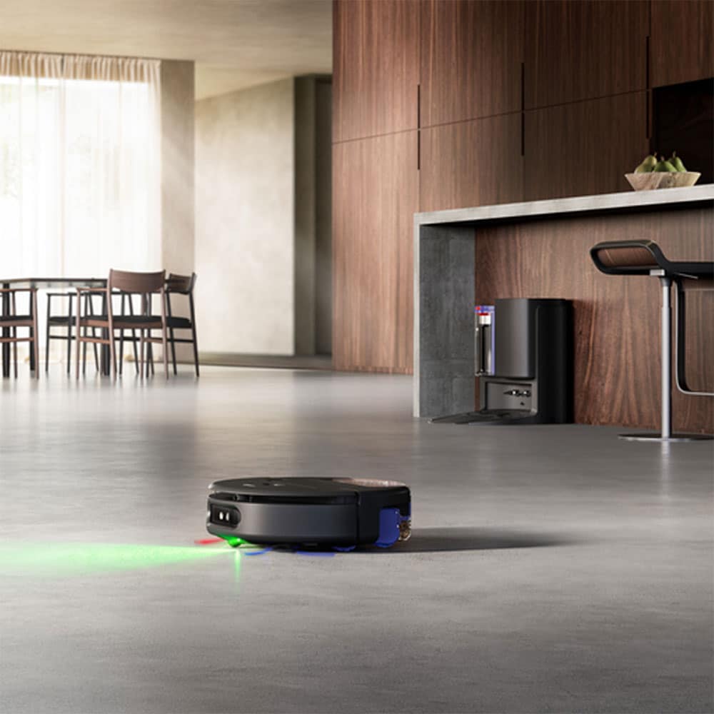 Aspirator robot DYSON Spot+Scrub AI 58618301, 2.1l, autonomie max 200 min, functie mop, LiDAR, negru