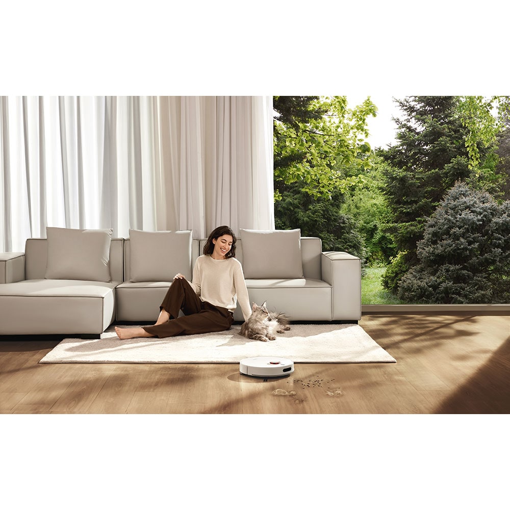 Aspirator robot XIAOMI H40 BHR07XBEU,0.35l, autonomie max 180 min, Navigatie cu laser LDS, functie mop, alb