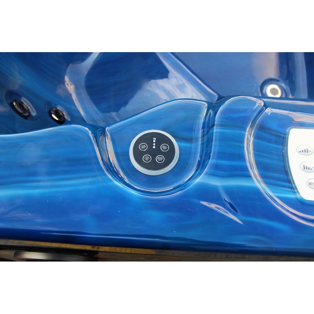 Jacuzzi exterior SANOTECHNIK Palma, 190 x 190 x 86 cm, 5 persoane, albastru