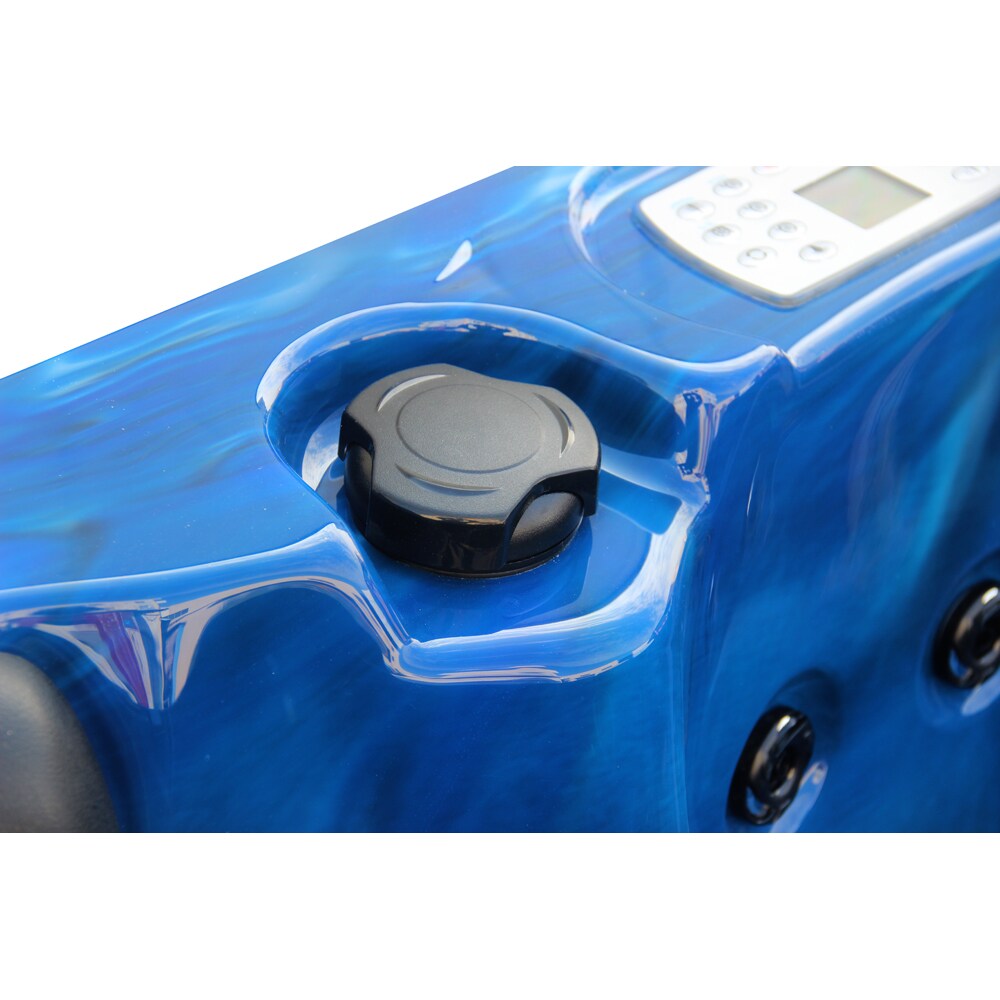Jacuzzi exterior SANOTECHNIK Palma, 190 x 190 x 86 cm, 5 persoane, albastru