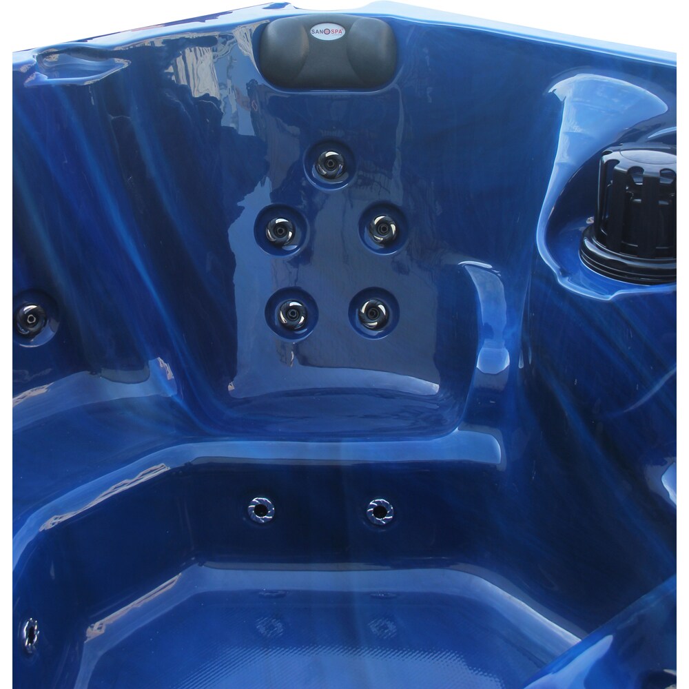 Jacuzzi exterior SANOTECHNIK Palma, 190 x 190 x 86 cm, 5 persoane, albastru