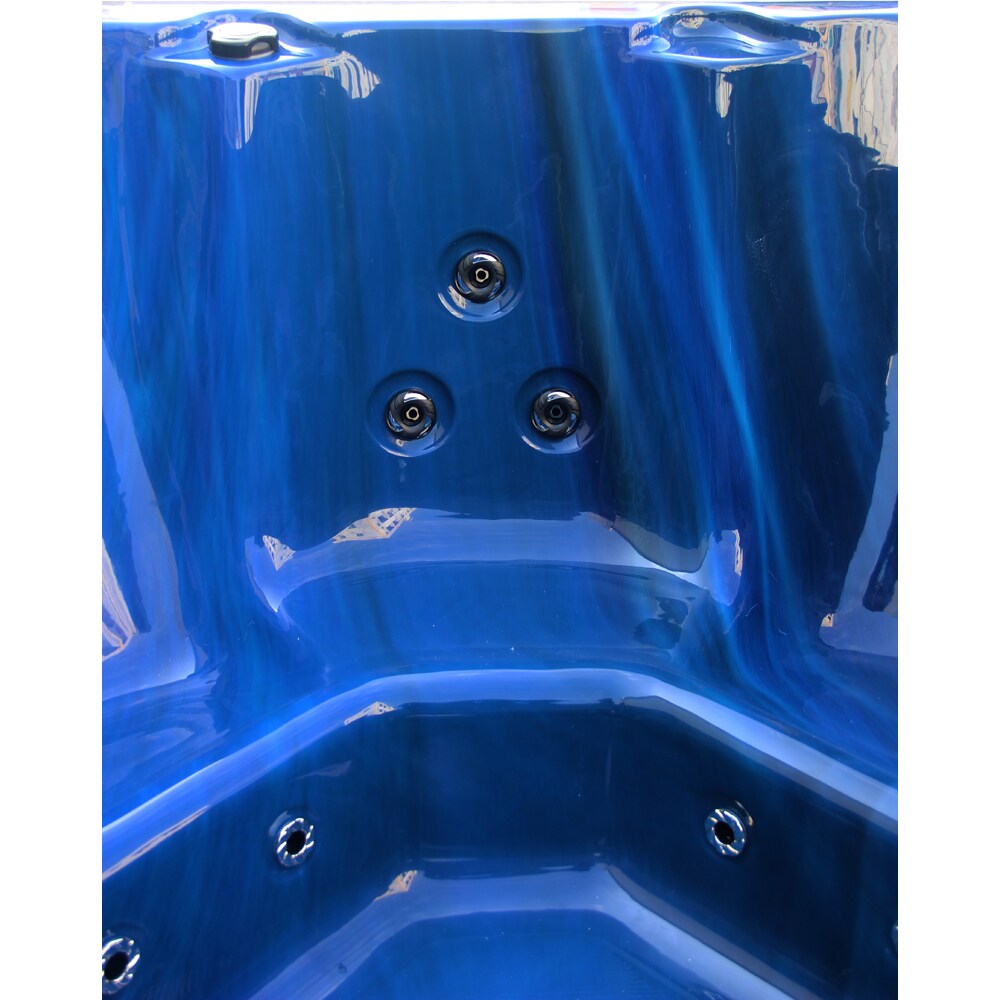 Jacuzzi exterior SANOTECHNIK Palma, 190 x 190 x 86 cm, 5 persoane, albastru
