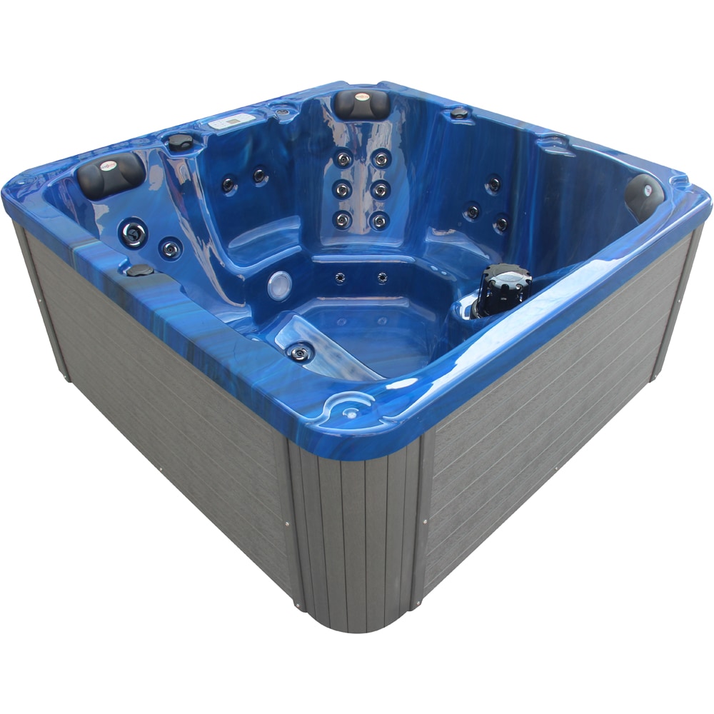 Jacuzzi exterior SANOTECHNIK Palma, 190 x 190 x 86 cm, 5 persoane, albastru