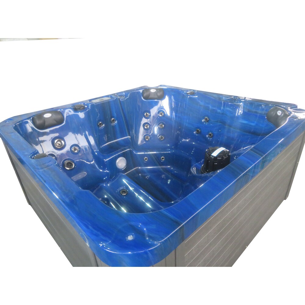 Jacuzzi exterior SANOTECHNIK Palma, 190 x 190 x 86 cm, 5 persoane, albastru