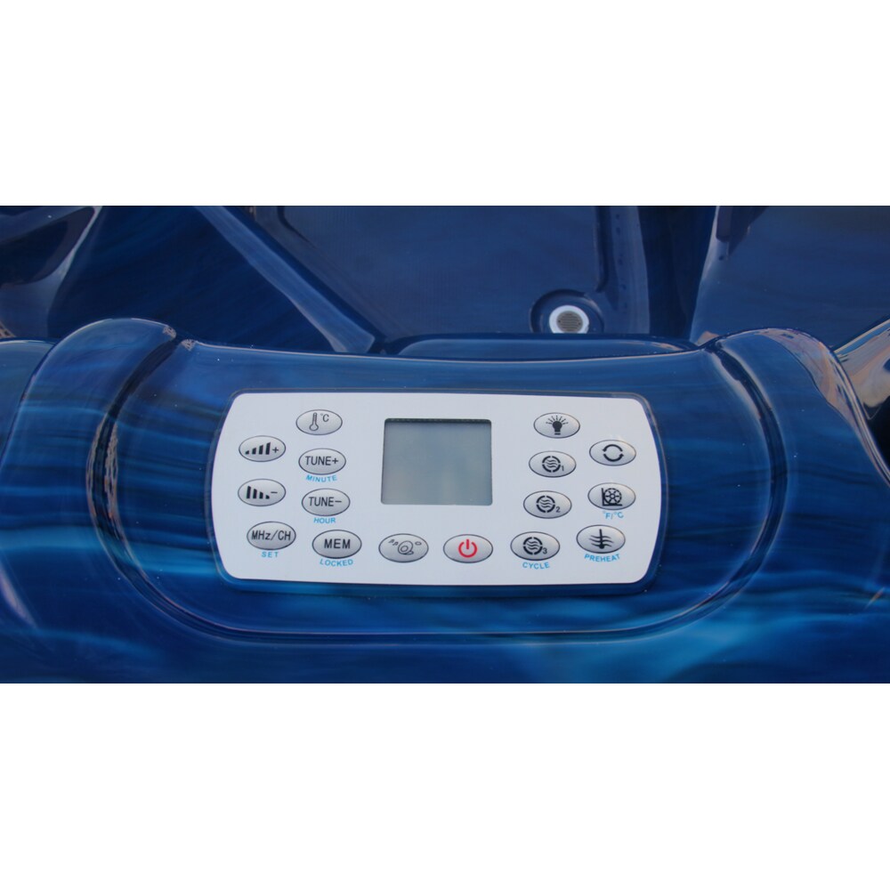 Jacuzzi exterior SANOTECHNIK Palma, 190 x 190 x 86 cm, 5 persoane, albastru