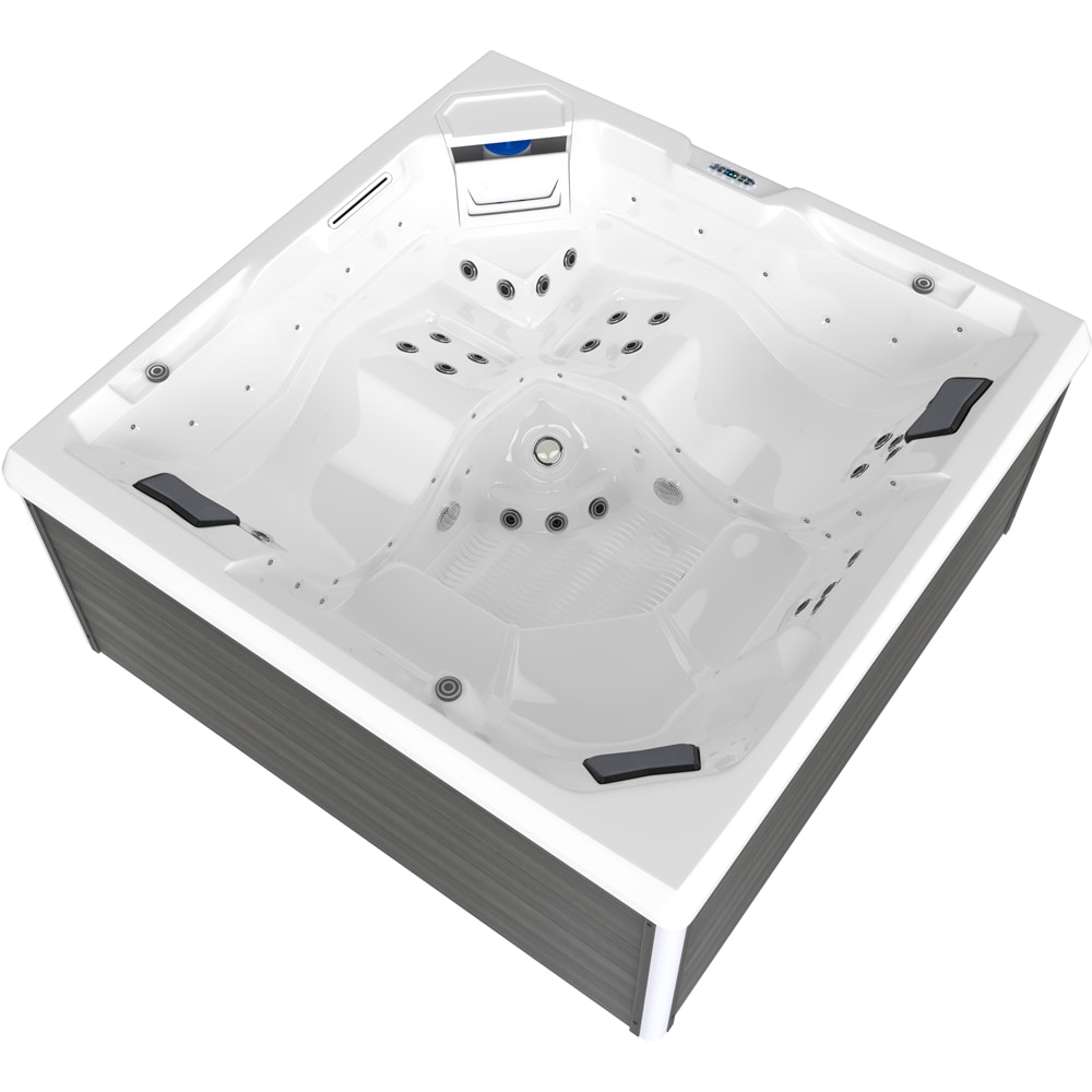 Jacuzzi exterior SANOTECHNIK Rovinj, 210 x 210 x 90 cm, 5 persoane, alb