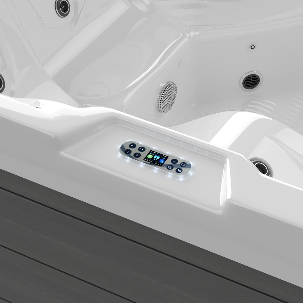 Jacuzzi exterior SANOTECHNIK Rovinj, 210 x 210 x 90 cm, 5 persoane, alb