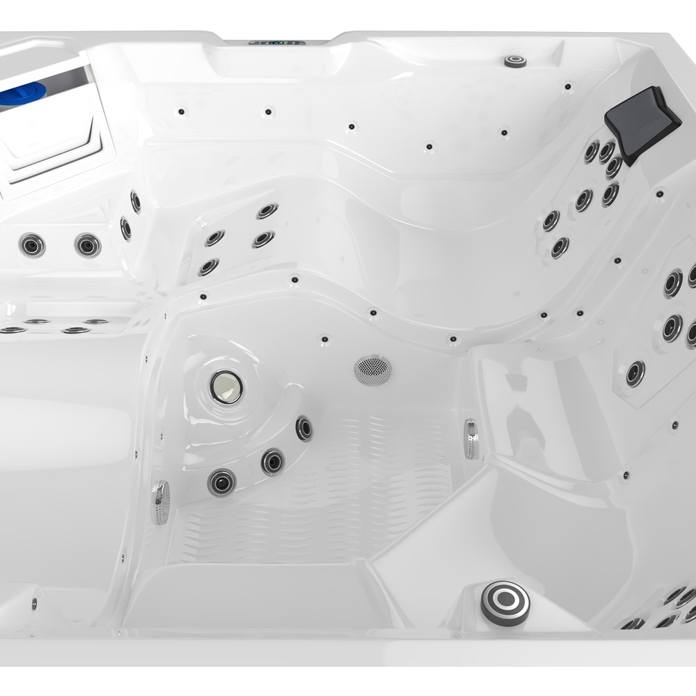 Jacuzzi exterior SANOTECHNIK Rovinj, 210 x 210 x 90 cm, 5 persoane, alb
