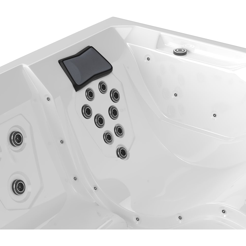 Jacuzzi exterior SANOTECHNIK Rovinj, 210 x 210 x 90 cm, 5 persoane, alb