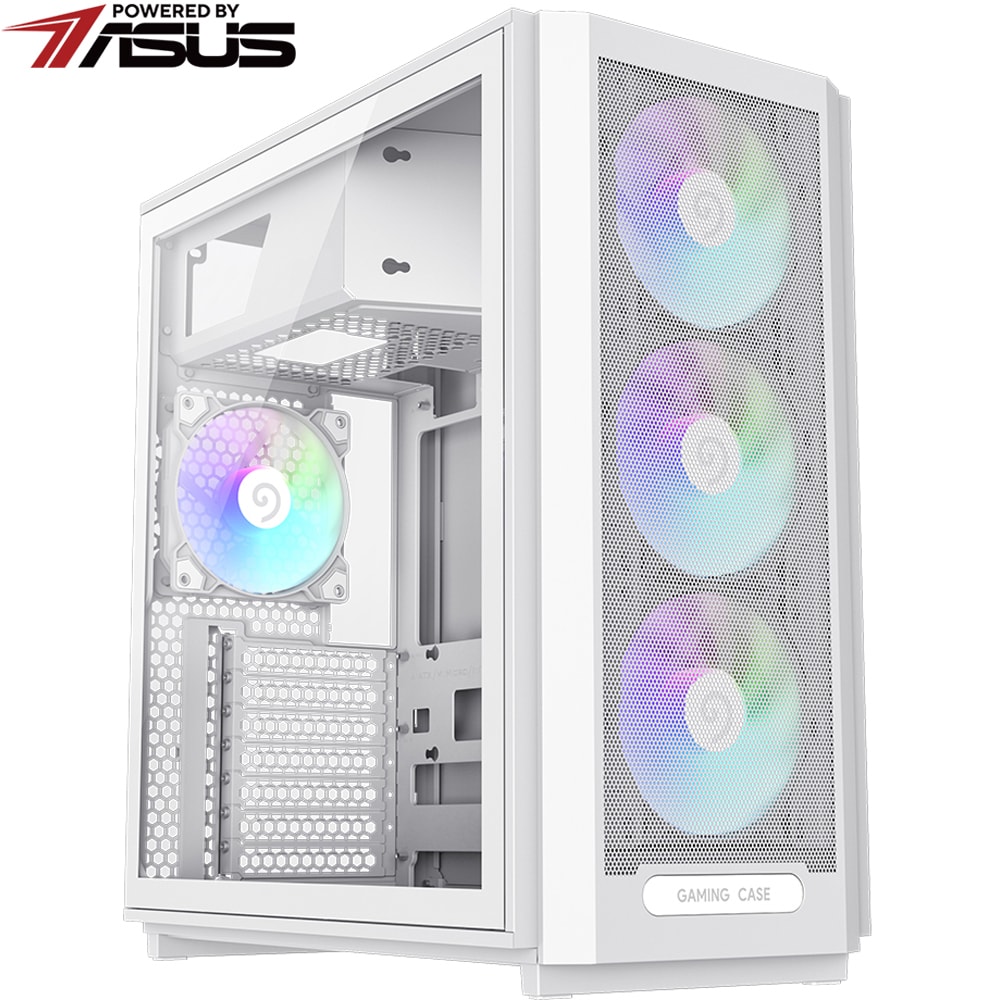 Sistem Desktop PC MYRIA STYLE V104 Powered by ASUS, AMD Ryzen 5 8400F pana la 4.7GHz, 16GB, SSD 1TB, NVIDIA GeForce RTX 5050 8GB, Ubuntu