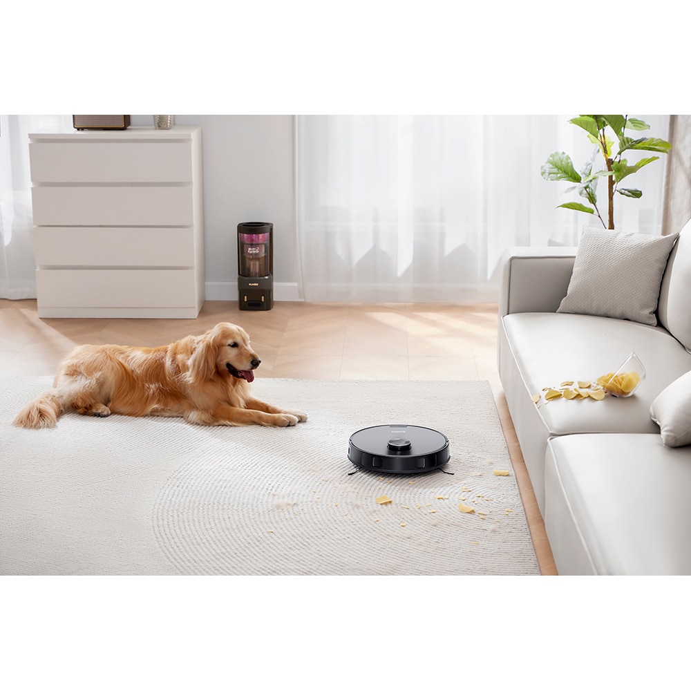 Aspirator robot EUREKA E10S, 2l, autonomie max 180 min, Wi-Fi, negru-mov