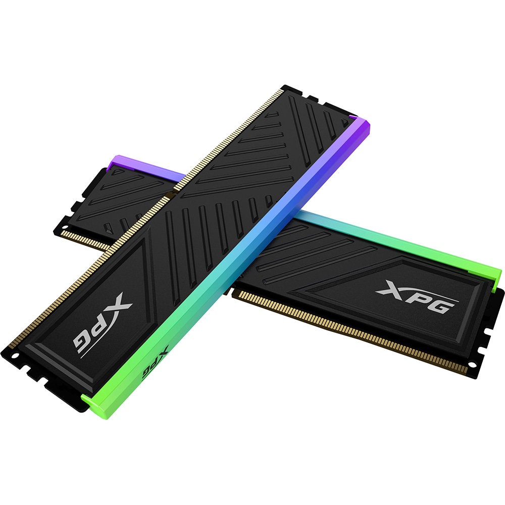 Memorie desktop ADATA XPG Spectrix D35G RGB, 8GB DDR4, 3600MHz, CL18, AX4U36008G18I-SBKD35G