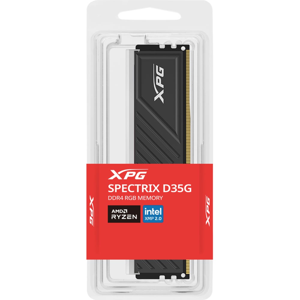 Memorie desktop ADATA XPG Spectrix D35G RGB, 8GB DDR4, 3600MHz, CL18, AX4U36008G18I-SBKD35G