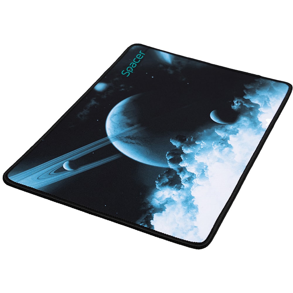 Mouse Pad Gaming SPACER SP-PAD-GAME-M-PICT, negru-albastru