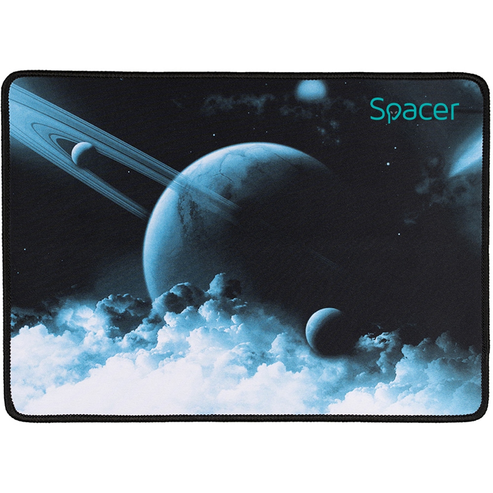 Mouse Pad Gaming SPACER SP-PAD-GAME-M-PICT, negru-albastru