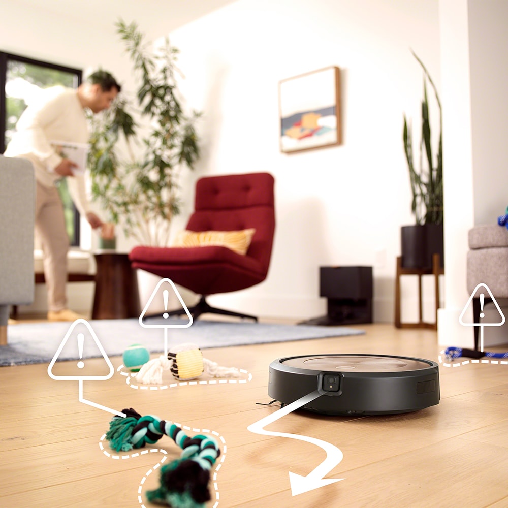 Aspirator robot IROBOT Roomba j9+, 0.4l, autonomie max 180 min, gri antracit-negru