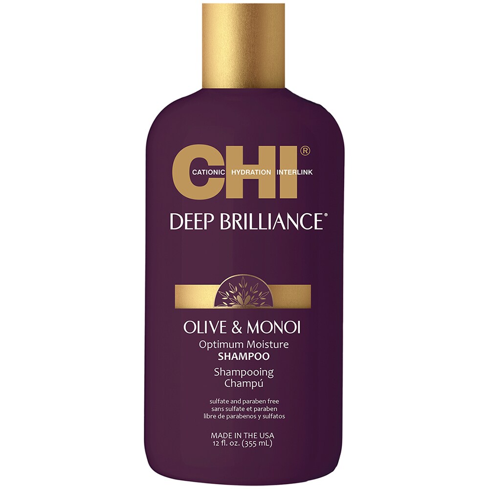 Sampon CHI Deep Brilliance Olive&Monoi Optimum Moisture, 355ml