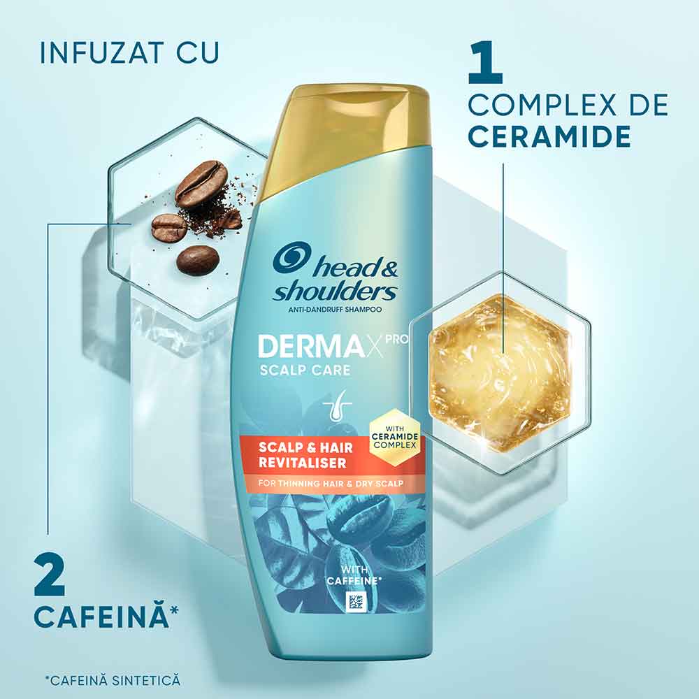 Sampon HEAD&SHOULDERS Derma X Pro Revitalizare, 300ml