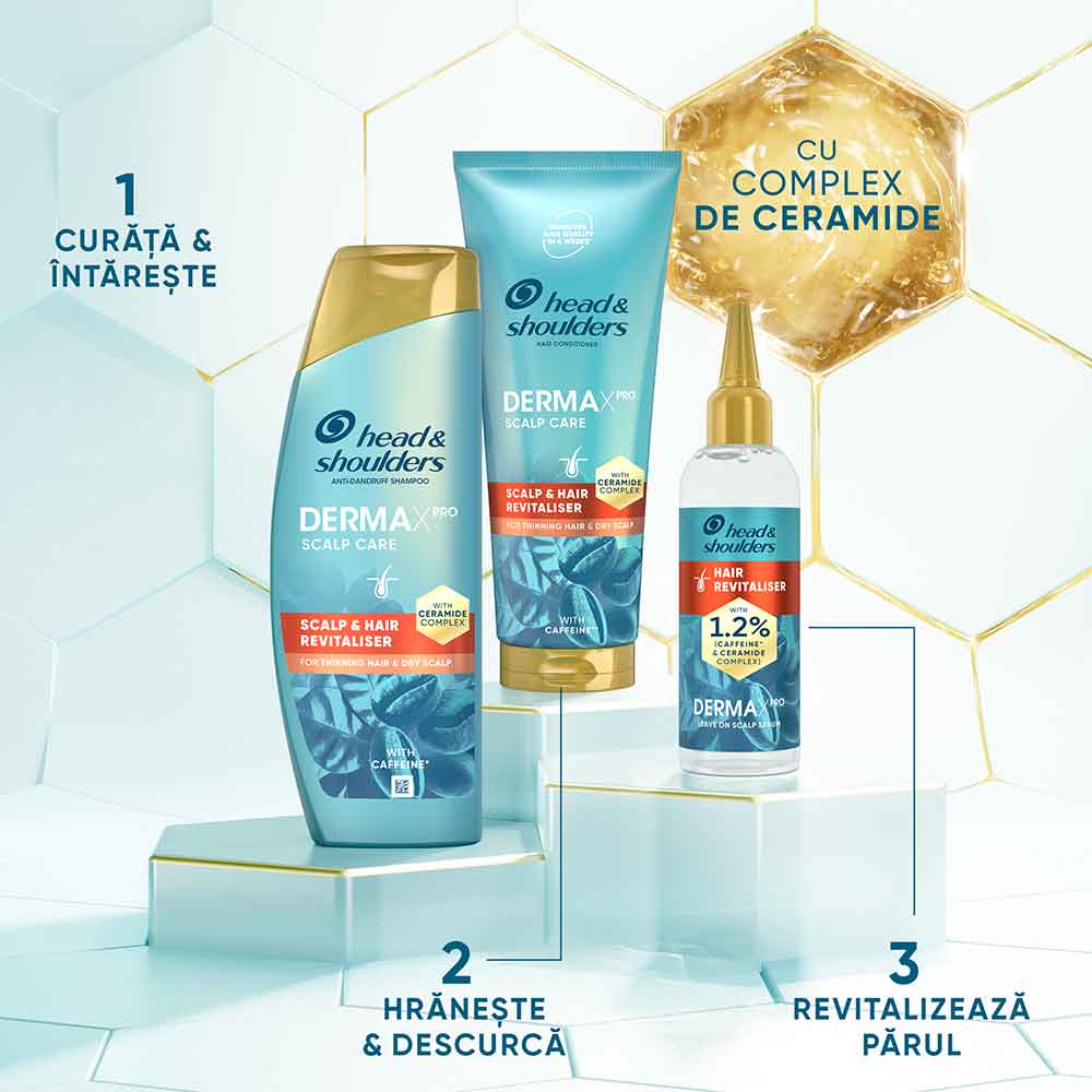 Sampon HEAD&SHOULDERS Derma X Pro Revitalizare, 300ml