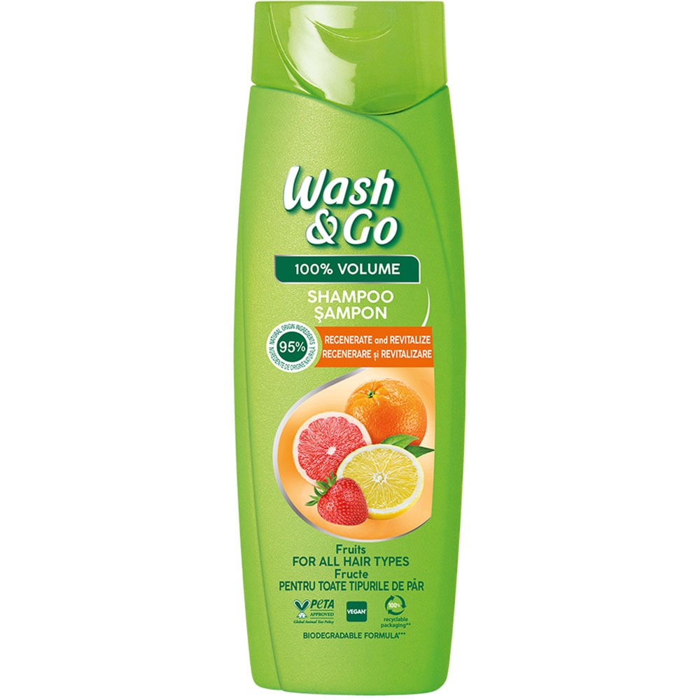 Sampon WASH&GO Fruits, 360ml