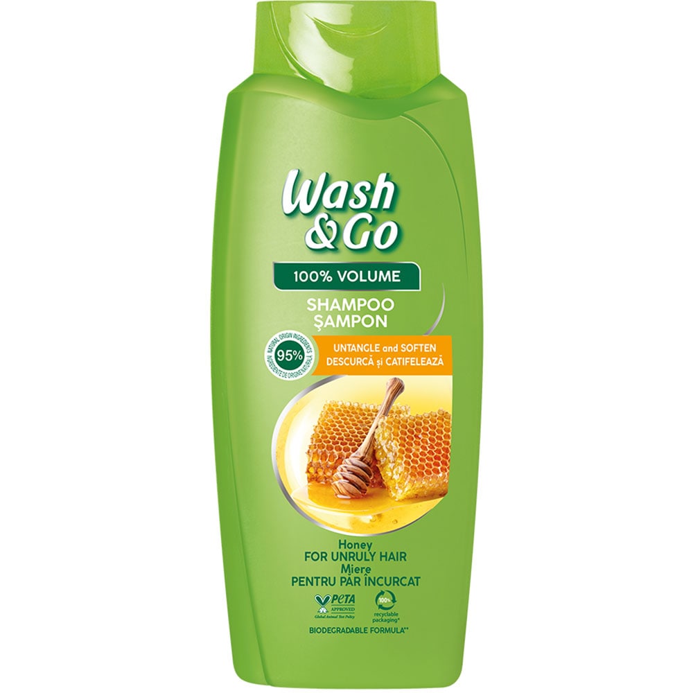Sampon WASH&GO Honey, 675ml