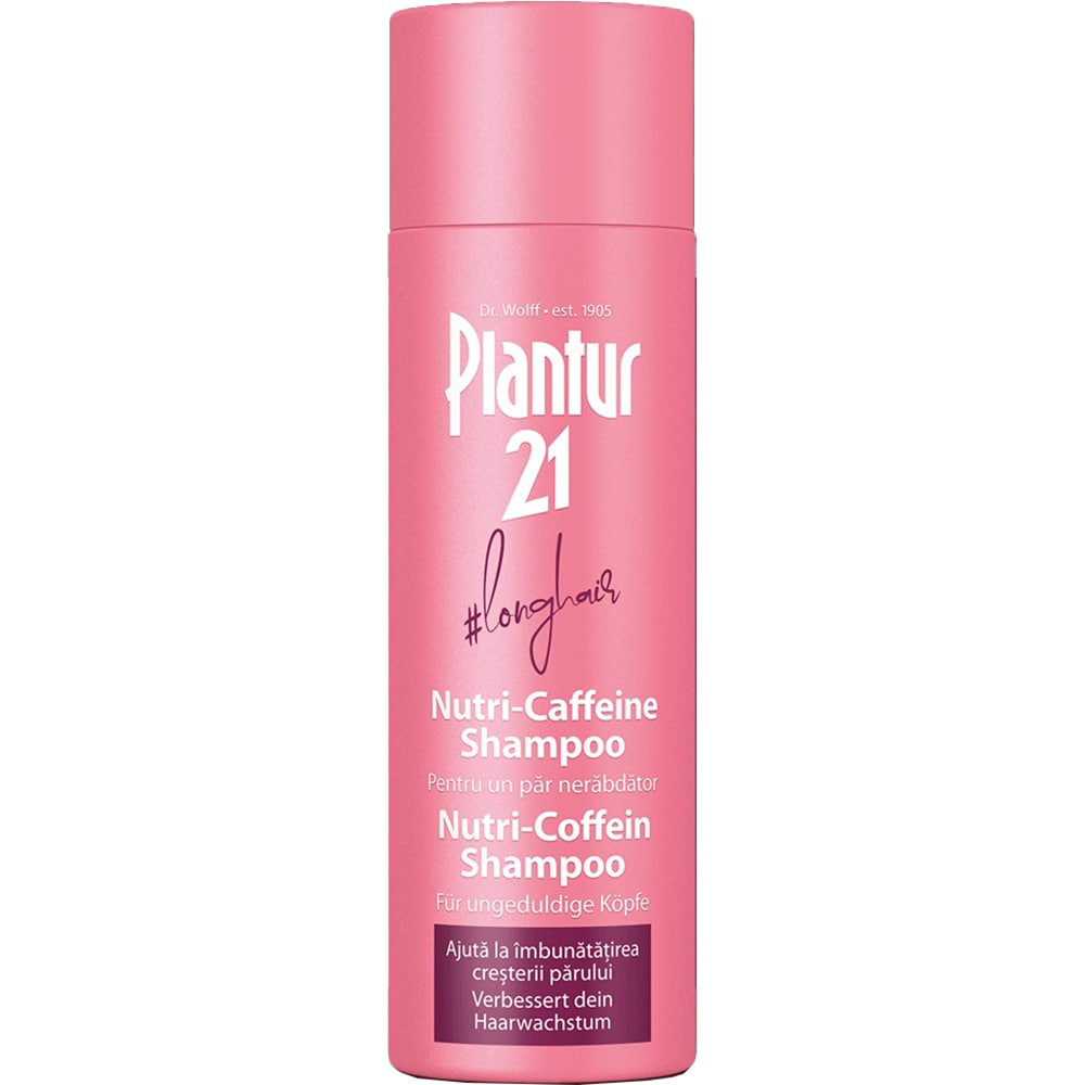 Sampon pentru par lung PLANTUR21 Nutri-Caffeine, 200ml