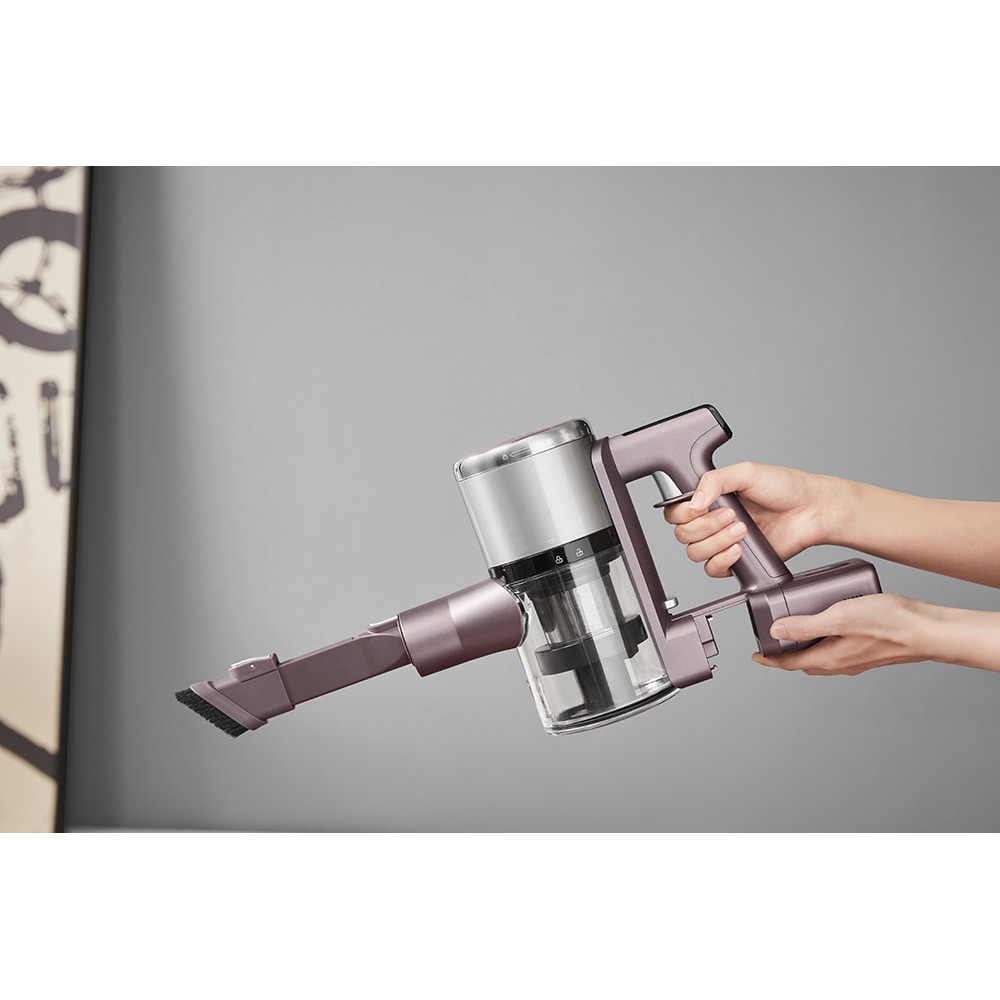 Aspirator vertical EUREKA AK10 PRO, 0.65l, 29.6V, autonomie max 60min, iluminare LED, mov-argintiu