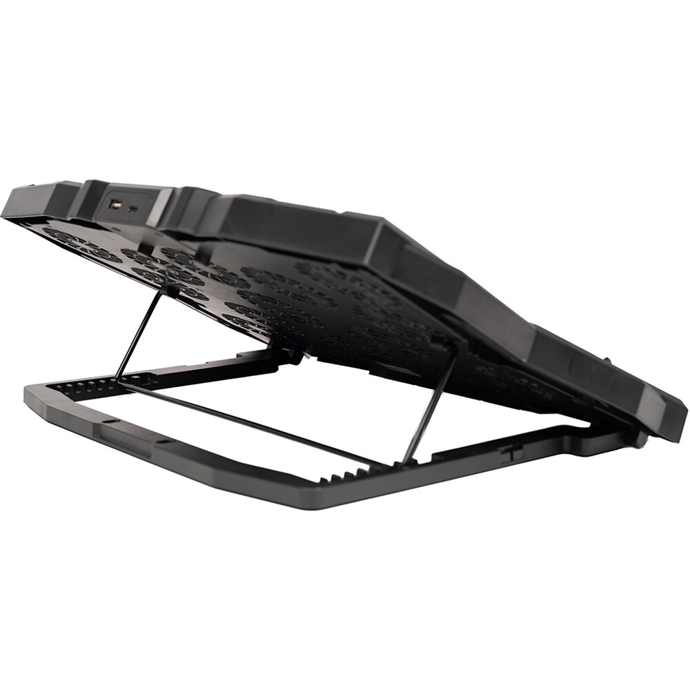 Cooler pad Gaming SPACER SPNS-Gaming-15F, RGB, USB-C, negru