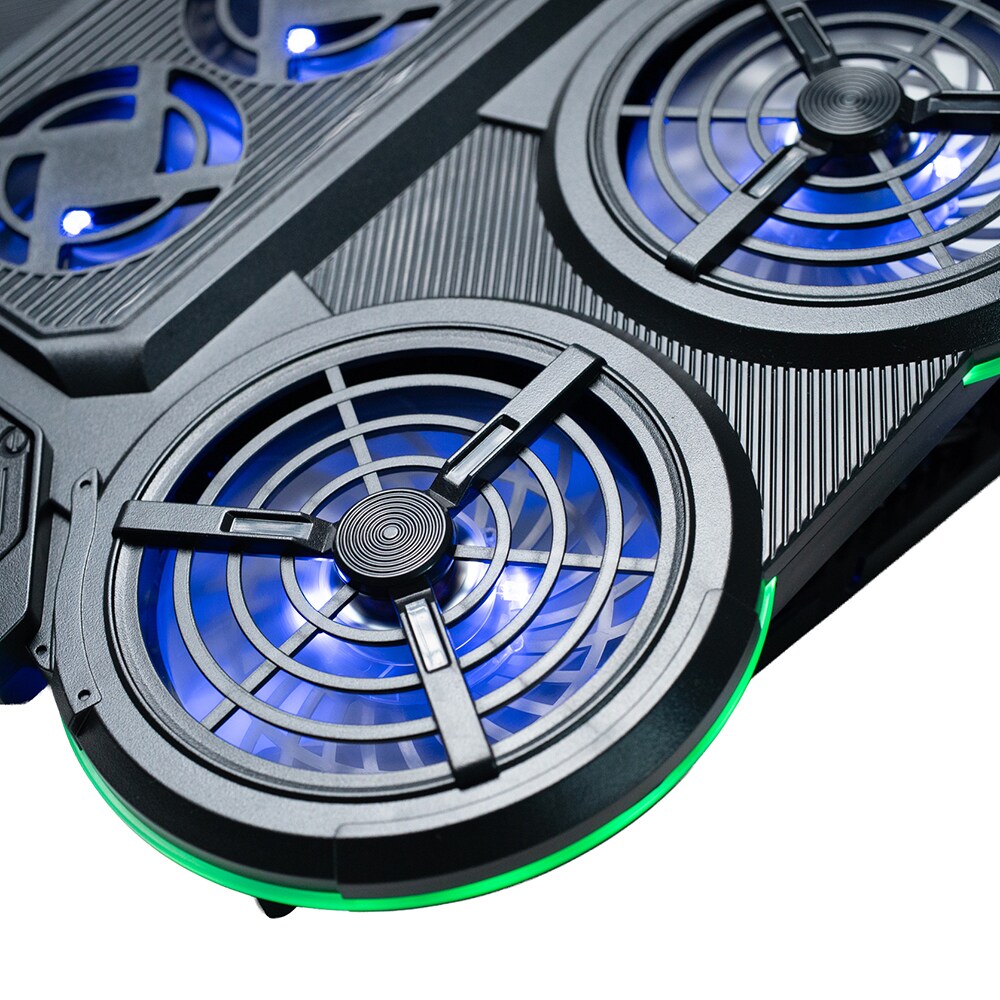 Cooler pad Gaming SPACER SPNS-Gaming-6F, RGB, USB, negru