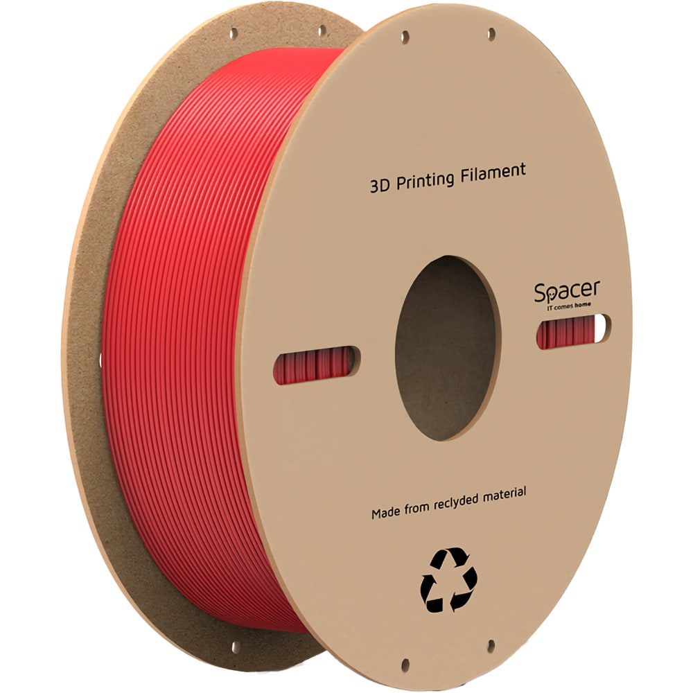 Filament printare 3D SPACER, PLA, 1.75 mm, 1 kg, rosu