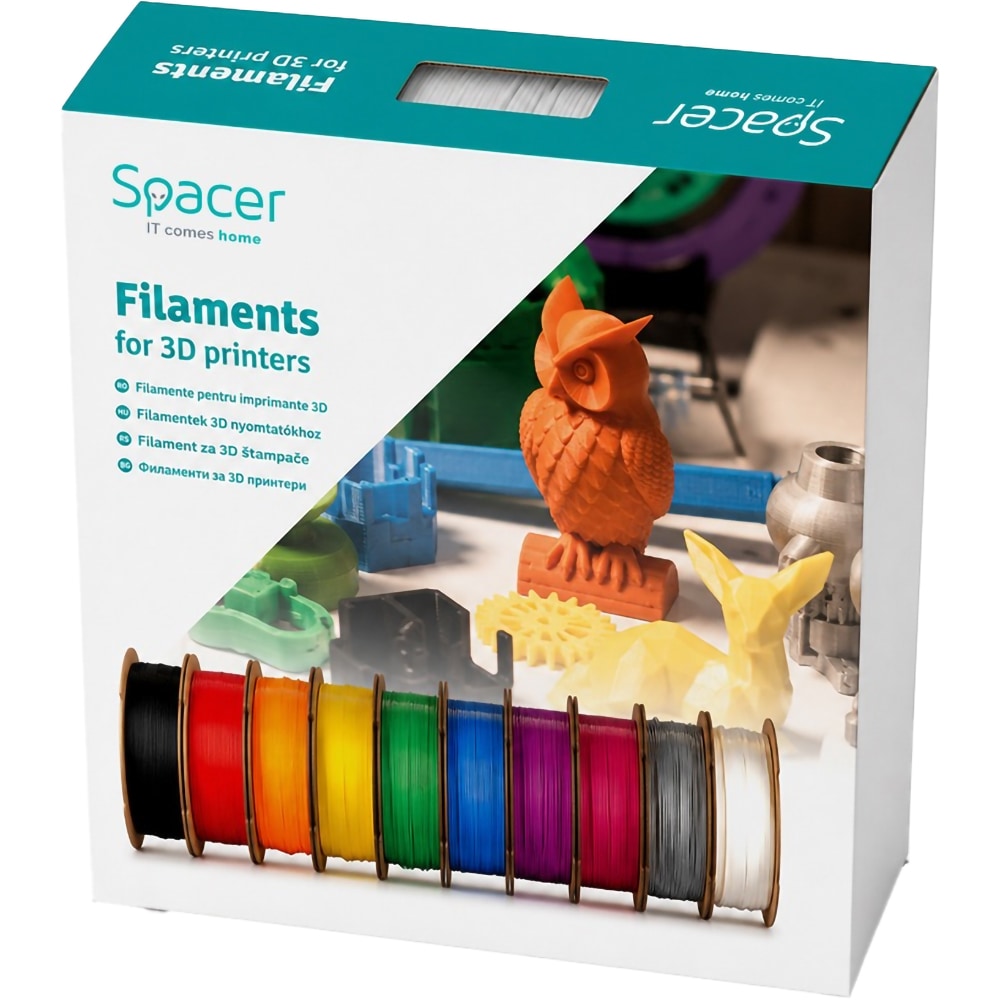 Filament printare 3D SPACER, PET-G, 1.75 mm, 1 kg, alb